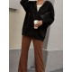 Plus Size Solid Color Zip Front Hoodie, Simple Casual Drawstring Long Sleeve Hooded Sweatshirt, Women's Plus Size Clothing
